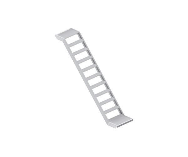 Aluminiumtreppe mit Podest